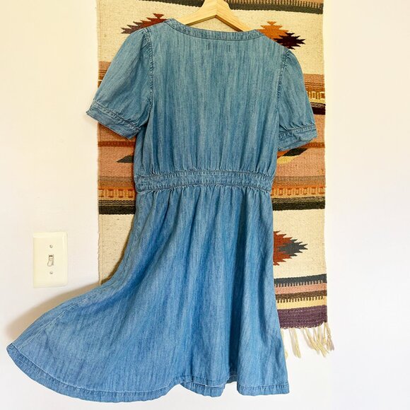 Madewell Denim Mini Dress - Western Vintage Inspired - Picture 2 of 8